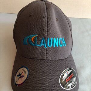 NWT LAUNCH Flexfit Sportek S/M Gray Apprenticeship Network Baseball Hat #F62